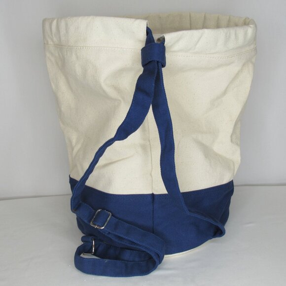 Disney Cruise Line Canvas Round Backpack Duffle Tote Adjustable Drawstring - Picture 3 of 5